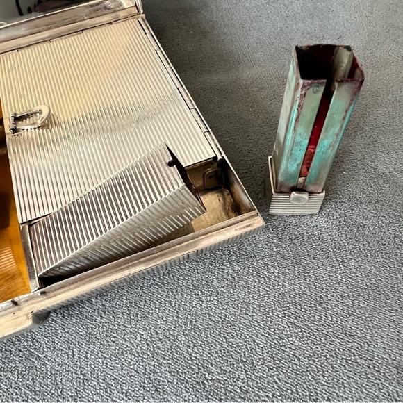 Vintage TIFFANY & CO. 925 Sterling Silver Makeup Kit 5.55x4.10x1.5” 580g - Picture 6 of 12